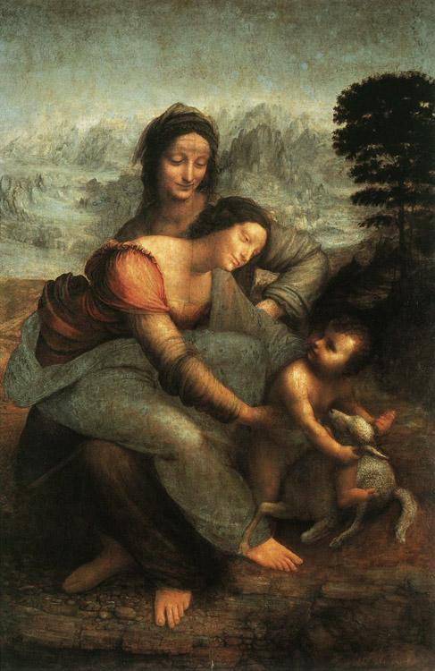 LEONARDO da Vinci The Virgin and St Anne (mk08) oil painting image